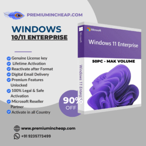 Windows 10/11 Enterprise Retail Online Key – 50 PC | Genuine License & Lifetime Activation key | Buy at Cheap Price