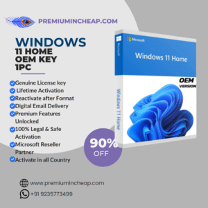 Windows 11 Home OEM Key – 1 PC | 100% Genuine Digital License | Lifetime Activation