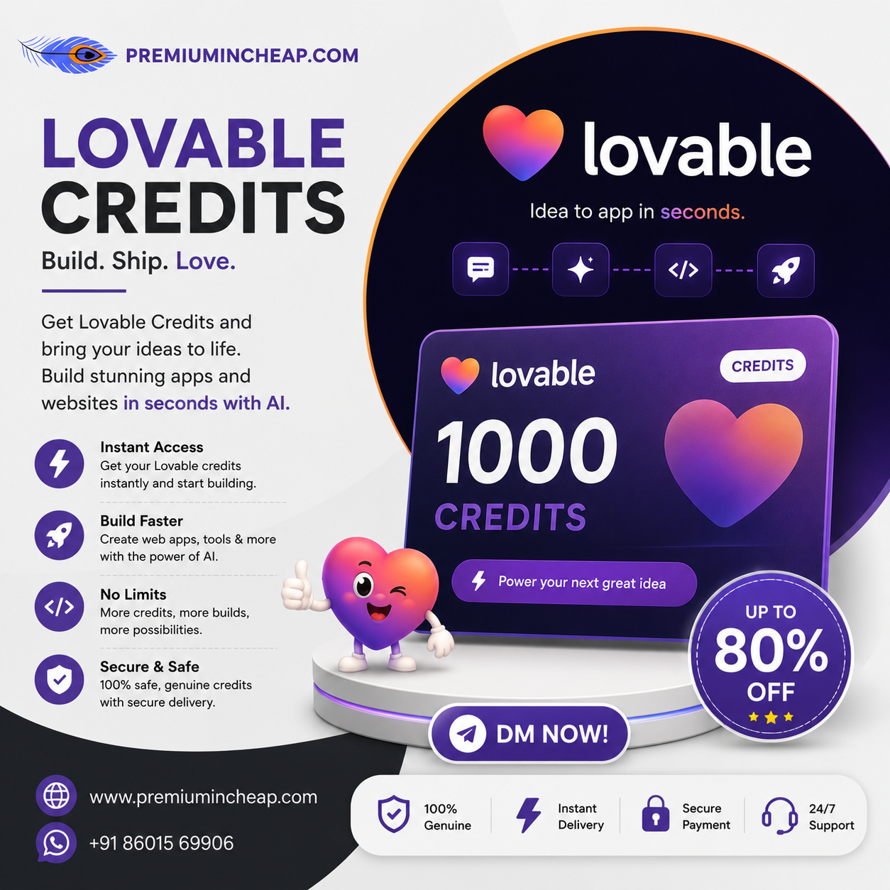 lovable credit in cheap