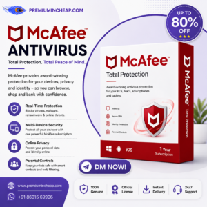 McAfee Antivirus Total Protection cheap discount affordable India PremiumInCheap