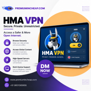 HMA VPN Premium 1 month key for 5 devices, cheap HMA Pro VPN activation cod